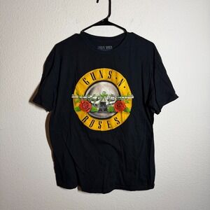 Guns N' Roses T Shirt Unisex XL Black Graphic Print Cotton Music Rock Band Tee